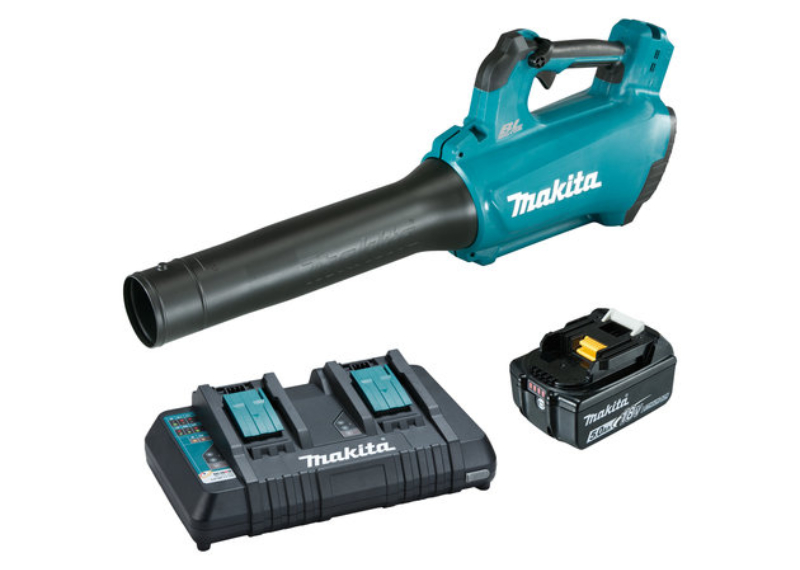 Makita 18V Brushless Blower KIT (Dual Charger, 5.0Ah Battery)